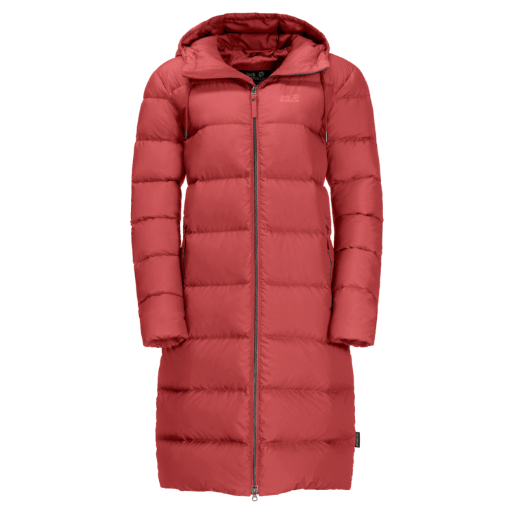 Crystal Palace Coat Coral Red New Brand Jack Wolfskin