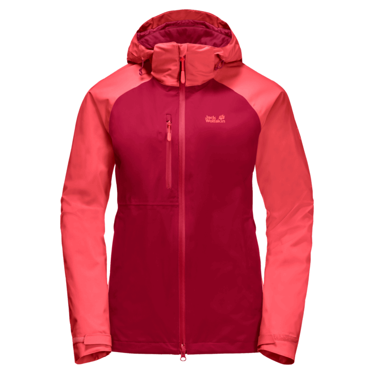 Scarlet New Brand Jack Wolfskin Women's Mount Emin Jacket
