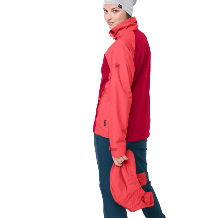 Scarlet New Brand Jack Wolfskin Women's Mount Emin Jacket