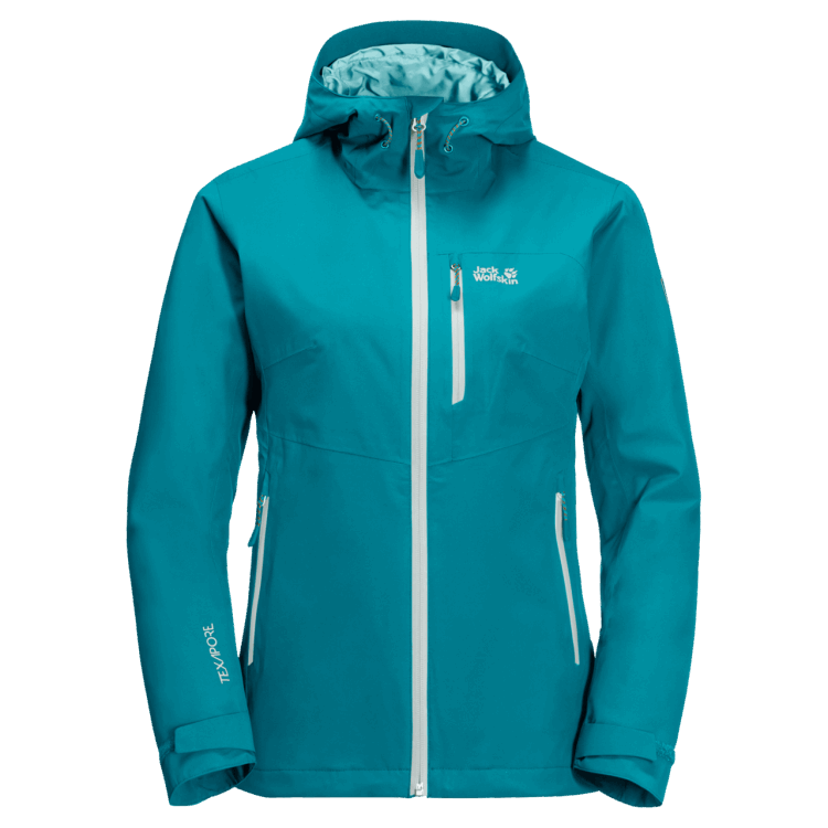 Dark Cyan Women's Eagle Peak Jacket Brand Jack Wolfskin Collection