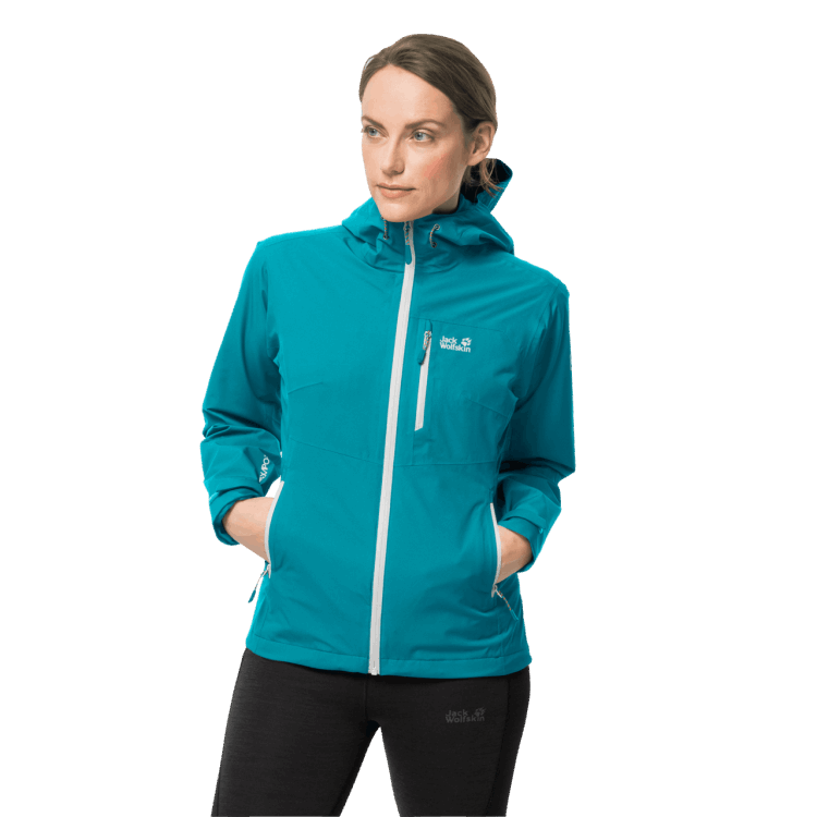 Dark Cyan Women's Eagle Peak Jacket Brand Jack Wolfskin Collection