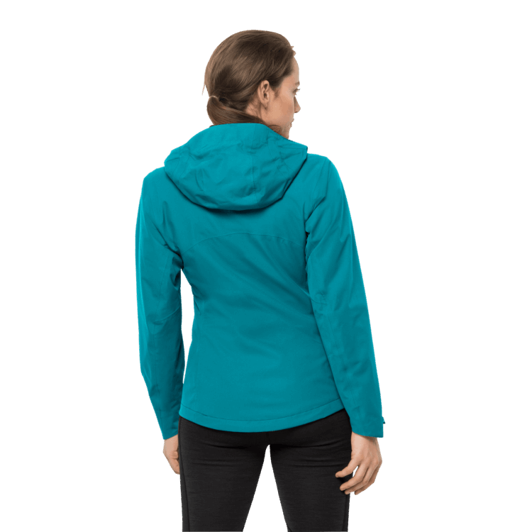 Dark Cyan Women's Eagle Peak Jacket Brand Jack Wolfskin Collection