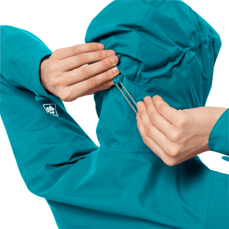 Dark Cyan Women's Eagle Peak Jacket Brand Jack Wolfskin Collection