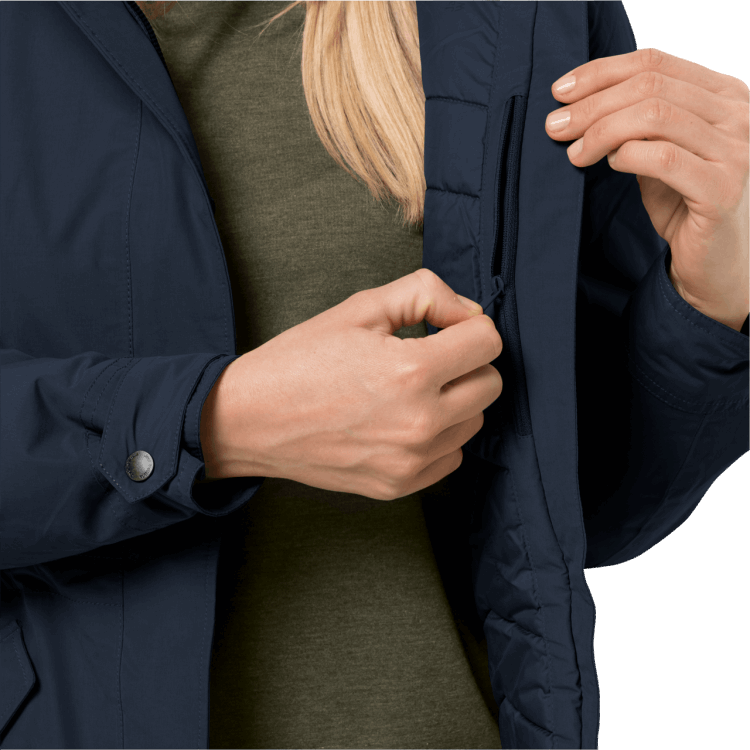 Brand Brand Jack Wolfskin Midnight Blue Women's Wildwood Parka