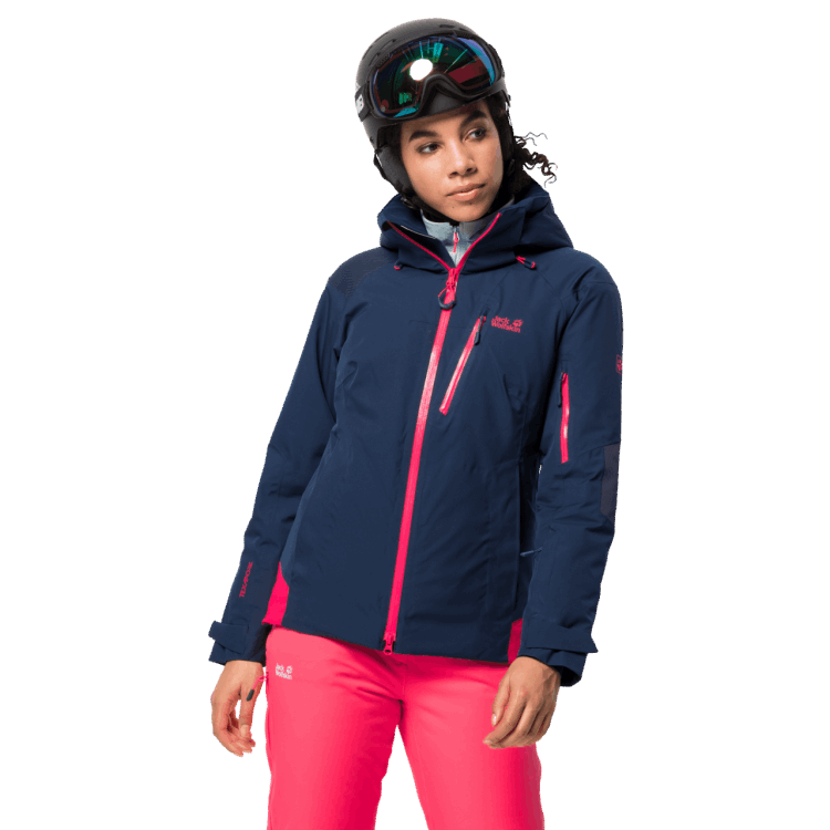 Women's Snow Summit Jacket Dark Indigo Collection Brand Jack Wolfskin