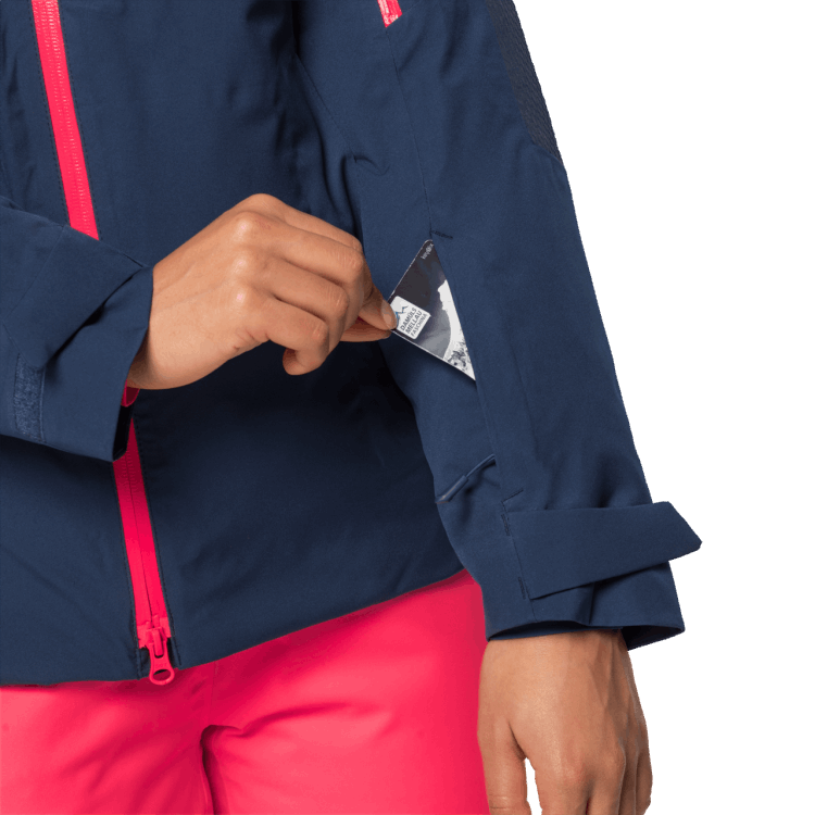 Women's Snow Summit Jacket Dark Indigo Collection Brand Jack Wolfskin
