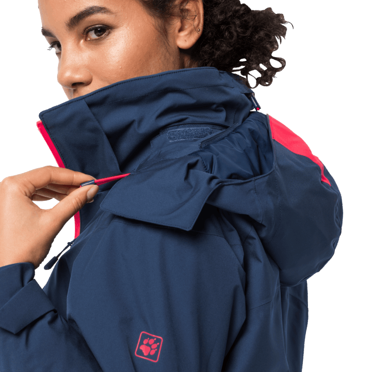 Women's Snow Summit Jacket Dark Indigo Collection Brand Jack Wolfskin