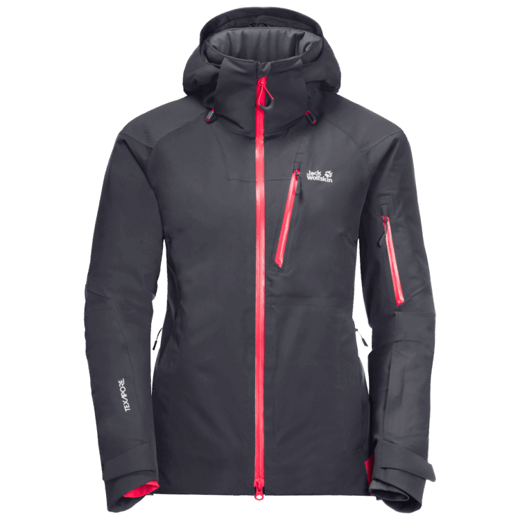Women's Snow Summit Jacket Collections Brand Jack Wolfskin Ebony