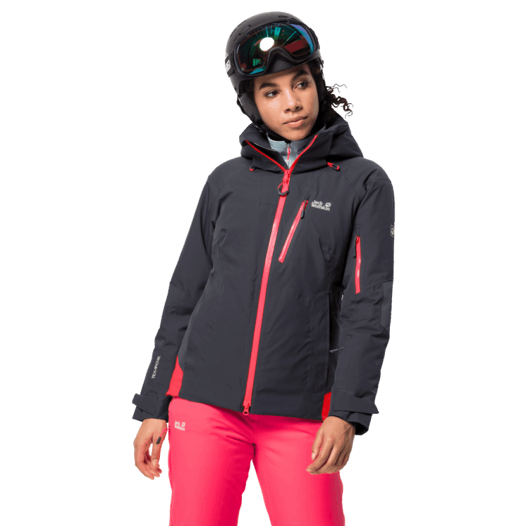 Women's Snow Summit Jacket Collections Brand Jack Wolfskin Ebony