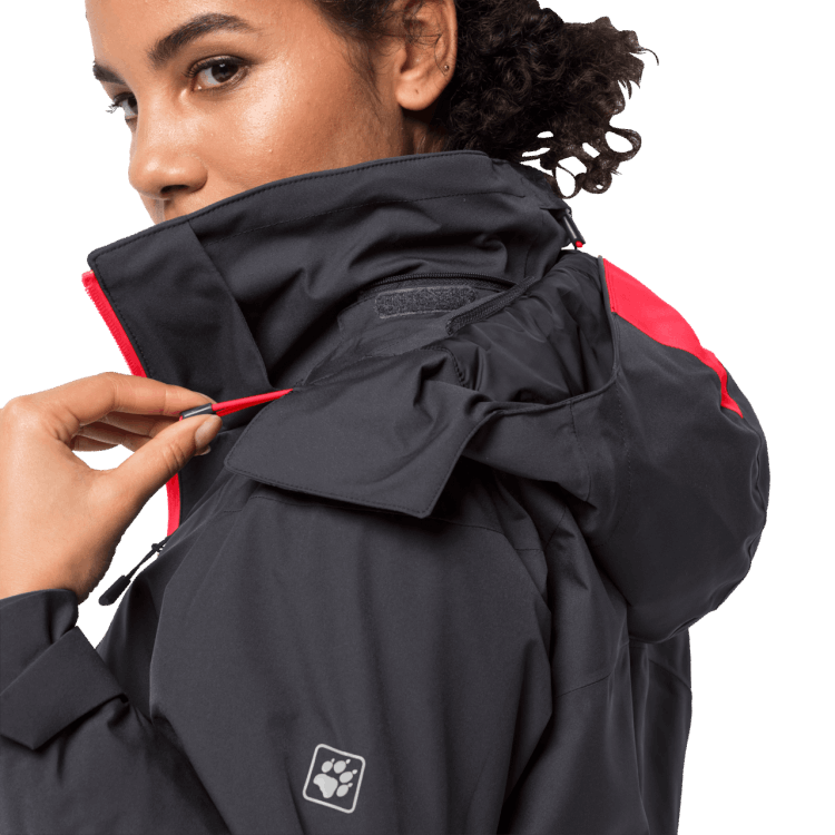 Women's Snow Summit Jacket Collections Brand Jack Wolfskin Ebony