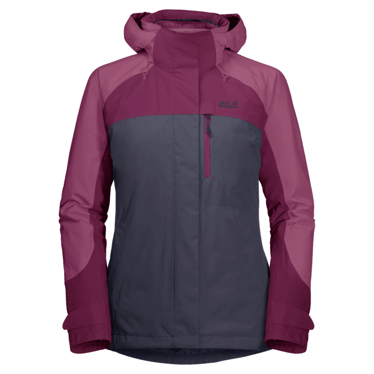Women's Whitney Peak 3In1 Origin Graphite Brand Jack Wolfskin