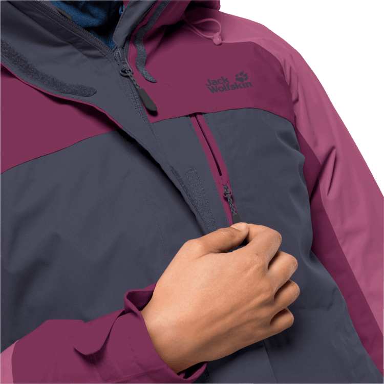 Women's Whitney Peak 3In1 Origin Graphite Brand Jack Wolfskin