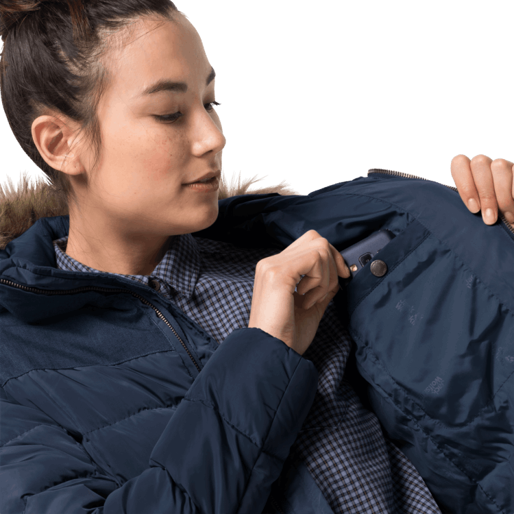 Brand Jack Wolfskin Baffin Island Coat Best Midnight Blue