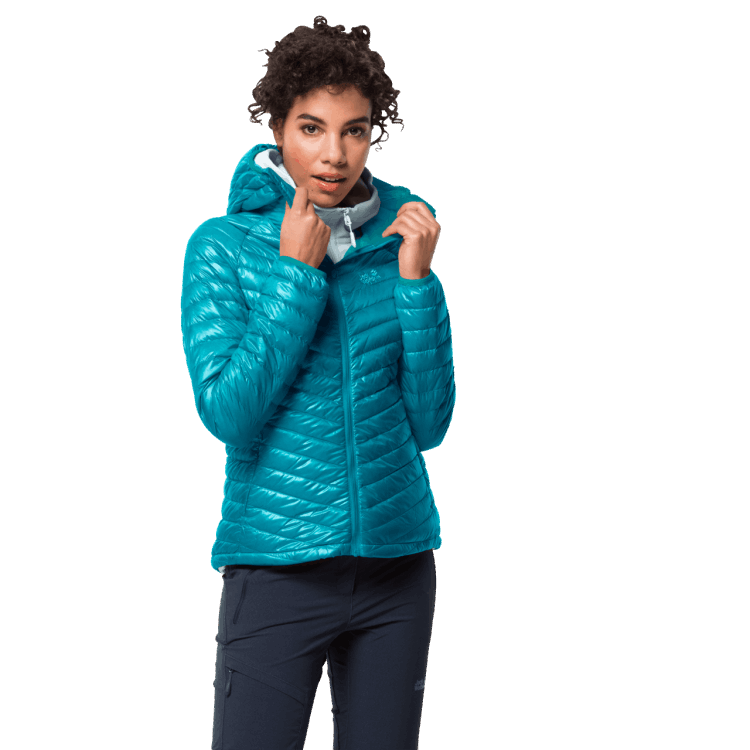 Dark Cyan Women's Atmosphere Jacket Brand Jack Wolfskin Origin