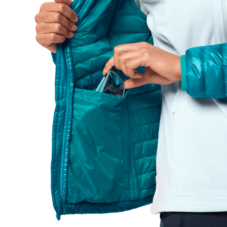 Dark Cyan Women's Atmosphere Jacket Brand Jack Wolfskin Origin