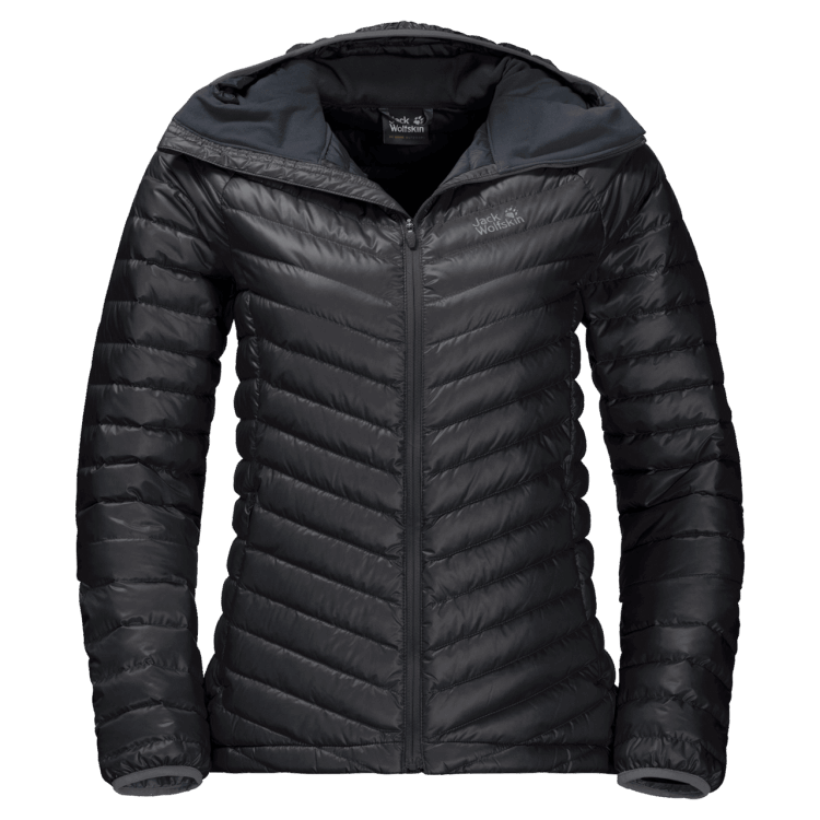 Black Women's Atmosphere Jacket Origins Brand Jack Wolfskin