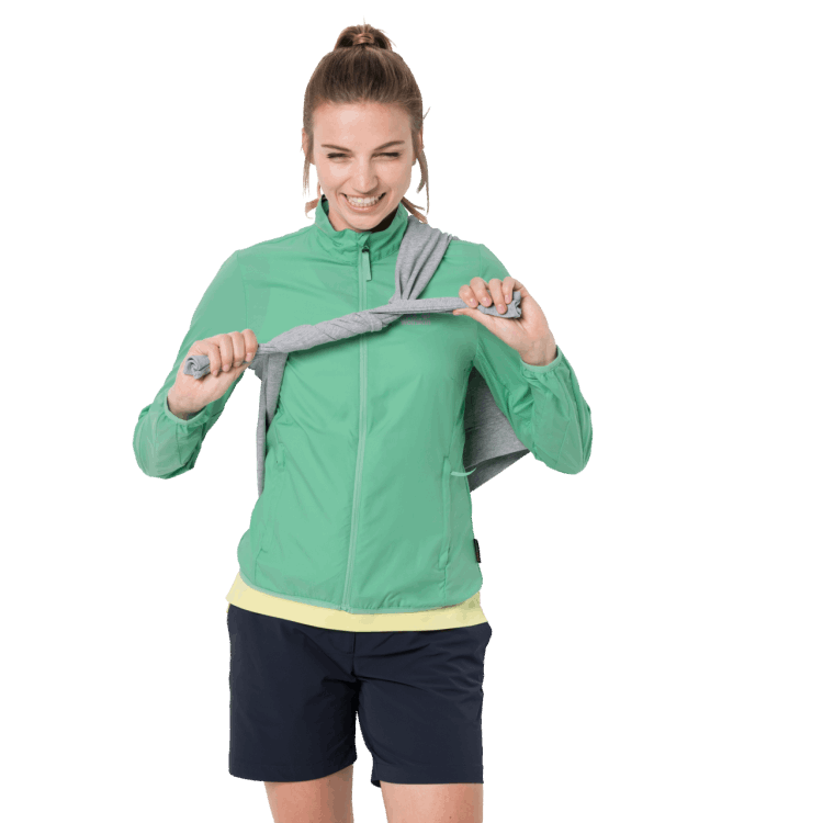 Brands Women's JWP Wind Pacific Green Brand Jack Wolfskin
