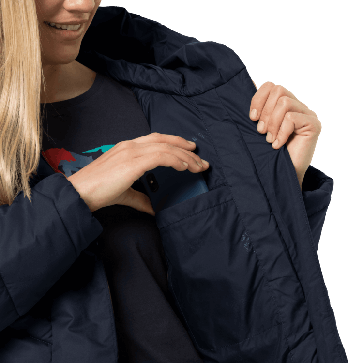Brand Jack Wolfskin Midnight Blue Brands Women's Kyoto Coat