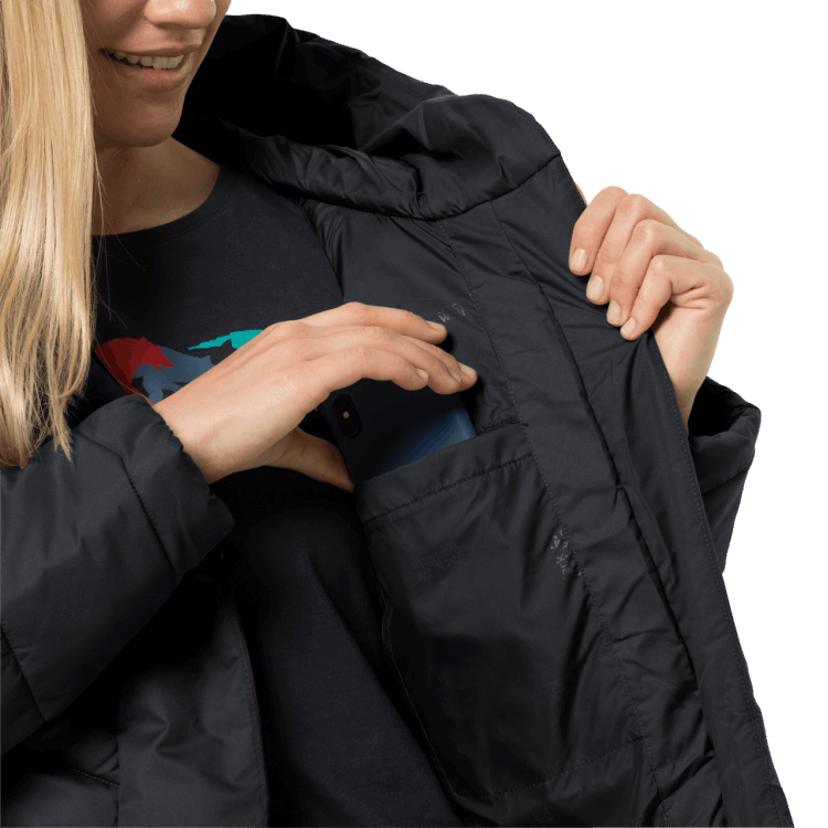 Brand Jack Wolfskin Hot Women's Kyoto Coat Black