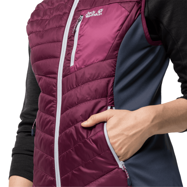 Wild Berry Brand Jack Wolfskin Collection Women's Routeburn Vest