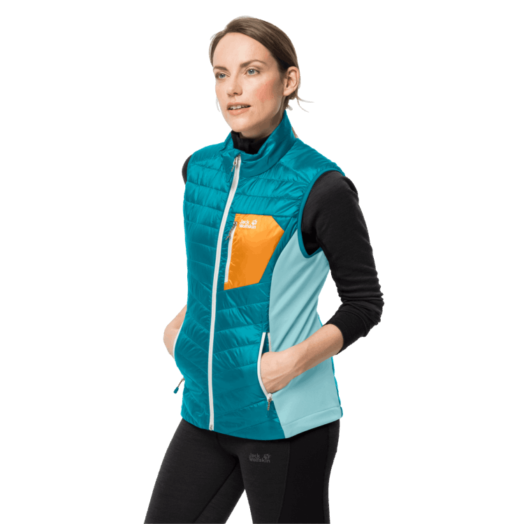 Dark Cyan Brand Jack Wolfskin Women's Routeburn Vest Collections