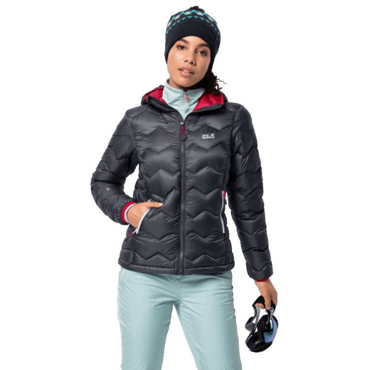 Original Women's Argo Peak Jacket Brand Jack Wolfskin Ebony