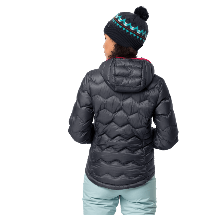 Original Women's Argo Peak Jacket Brand Jack Wolfskin Ebony