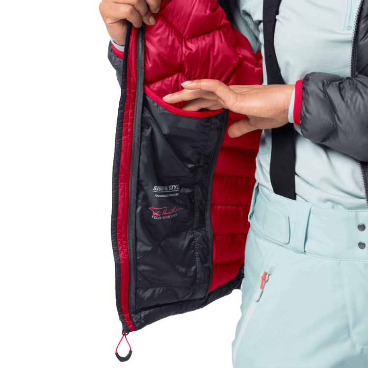 Original Women's Argo Peak Jacket Brand Jack Wolfskin Ebony