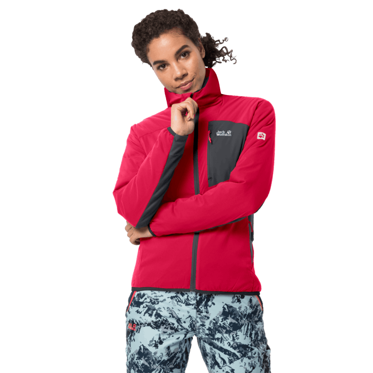 Best Brand Jack Wolfskin Raspberry Red Women's Atmos Jacket