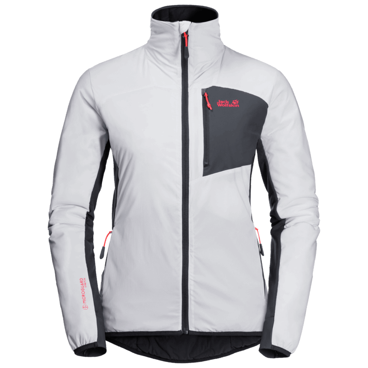 New Brand Jack Wolfskin Women's Atmos Jacket White Cloud