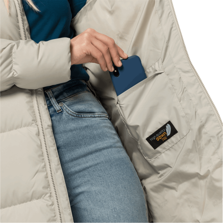 Women's Frozen Lake Coat Brand Jack Wolfskin Dusty Grey Collections