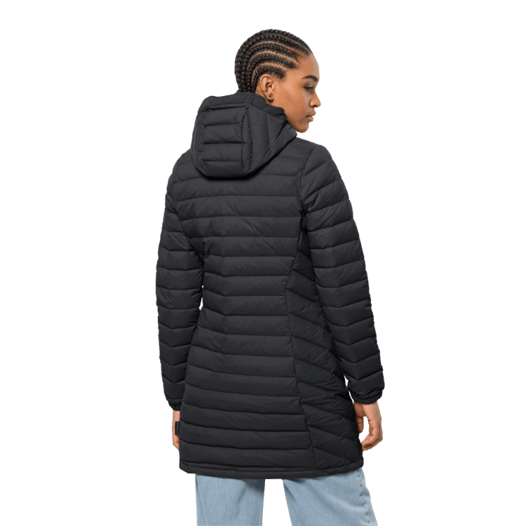 Women's Glowing Mountain Coat Brand Jack Wolfskin Origin Black