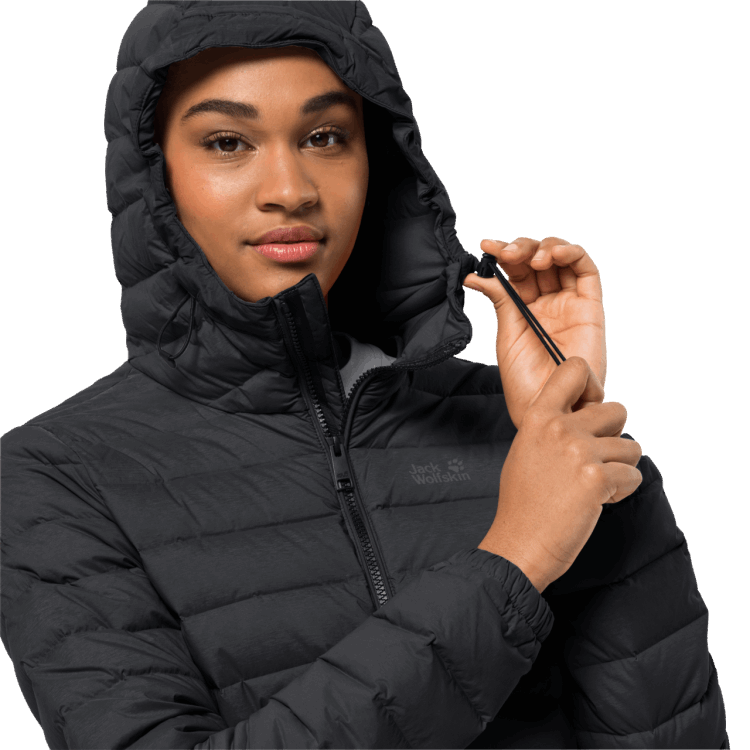 Women's Glowing Mountain Coat Brand Jack Wolfskin Origin Black