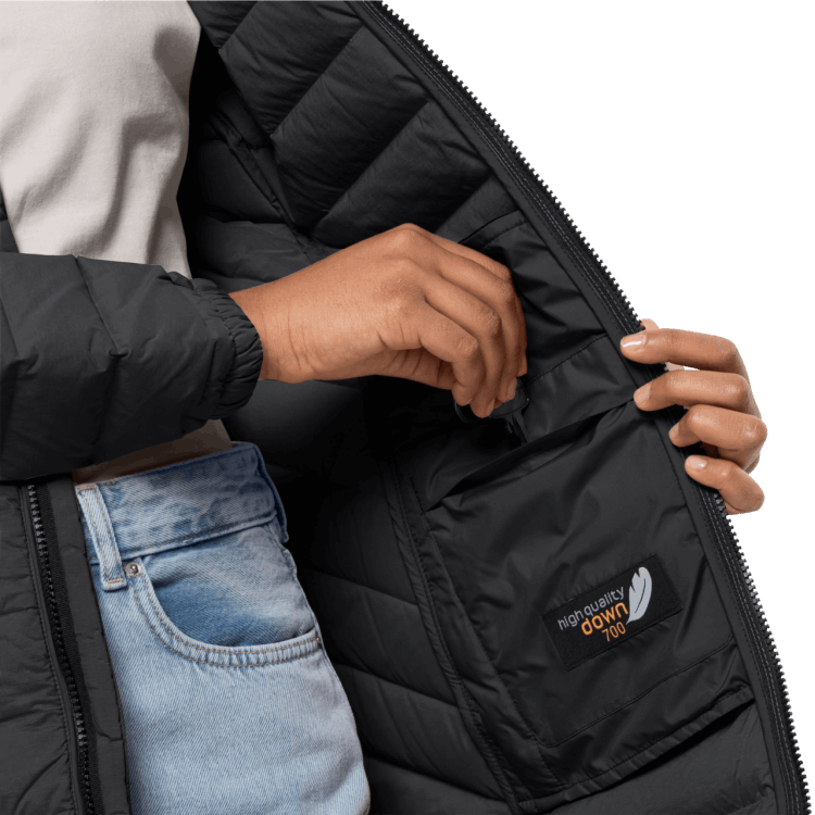 Women's Glowing Mountain Coat Brand Jack Wolfskin Origin Black