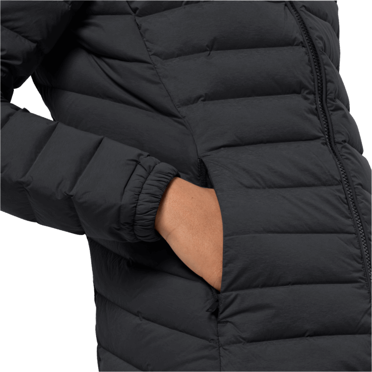 Women's Glowing Mountain Coat Brand Jack Wolfskin Origin Black