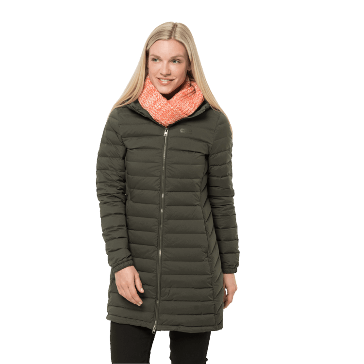 Women's Glowing Mountain Coat Bonsai Green Brand Jack Wolfskin Origins