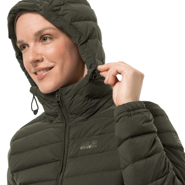 Women's Glowing Mountain Coat Bonsai Green Brand Jack Wolfskin Origins