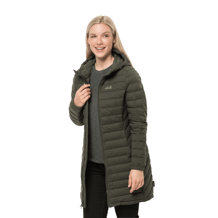 Women's Glowing Mountain Coat Bonsai Green Brand Jack Wolfskin Origins