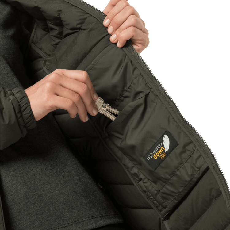 Women's Glowing Mountain Coat Bonsai Green Brand Jack Wolfskin Origins