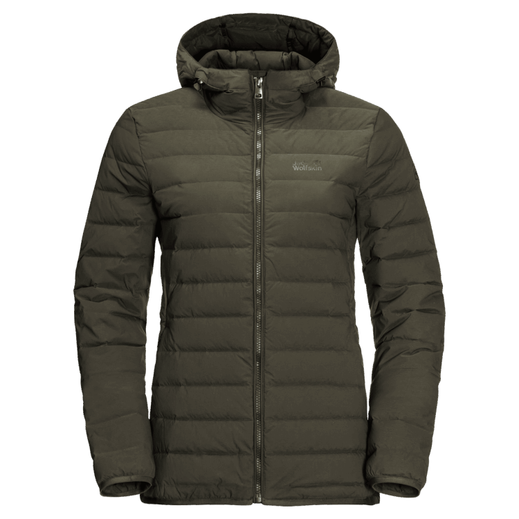 Women's Glowing Mountain Jacket Bonsai Green Brand Brand Jack Wolfskin