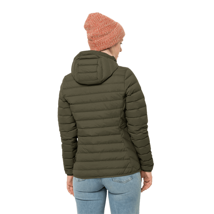 Women's Glowing Mountain Jacket Bonsai Green Brand Brand Jack Wolfskin