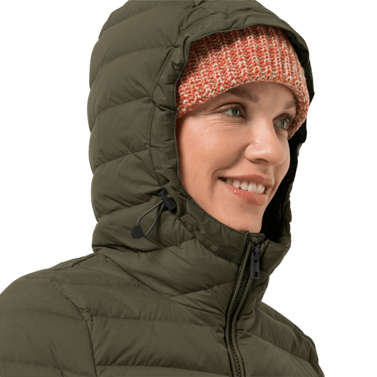 Women's Glowing Mountain Jacket Bonsai Green Brand Brand Jack Wolfskin
