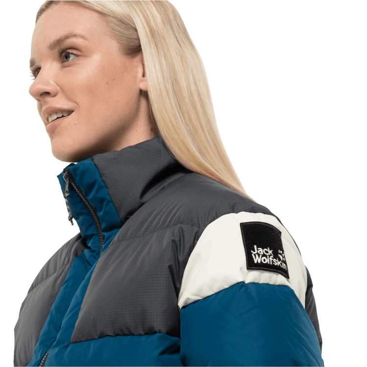 Women's 365 Fearless Down Jacket Original Poseidon Blue Brand Jack Wolfskin