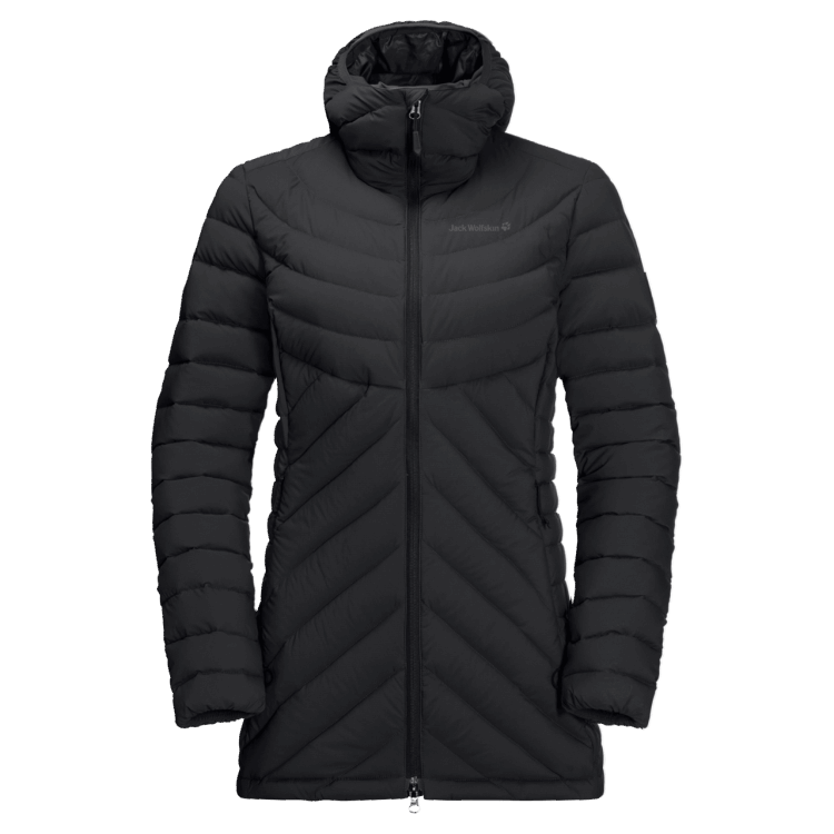 Brand Jack Wolfskin Fashion Black Women's Athletic Down Coat