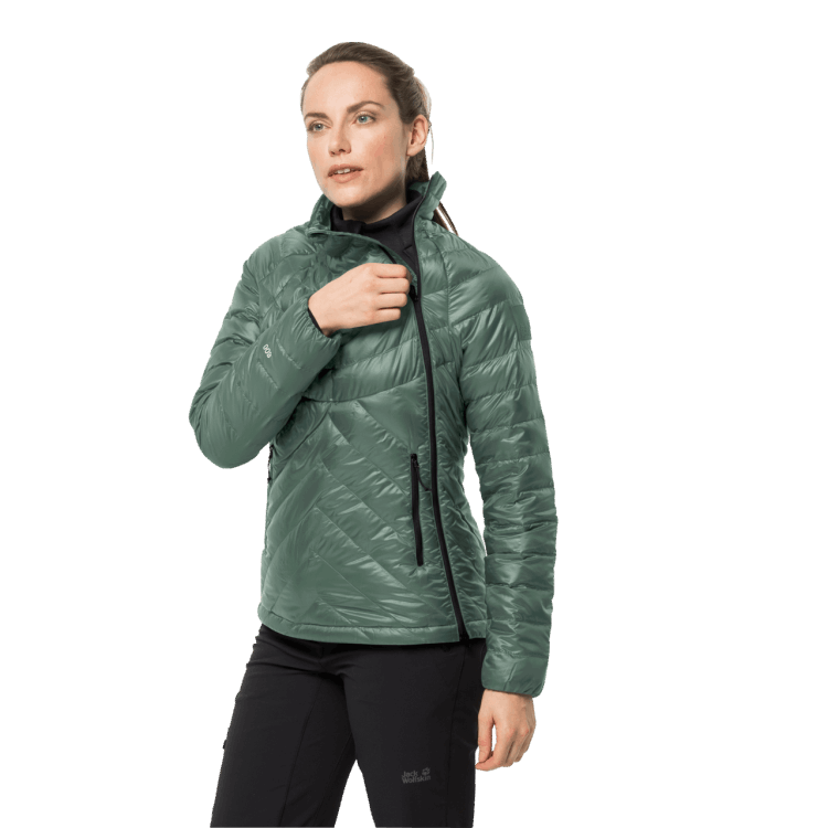 Brand Jack Wolfskin Athletic Down Jacket Collections Hedge Green