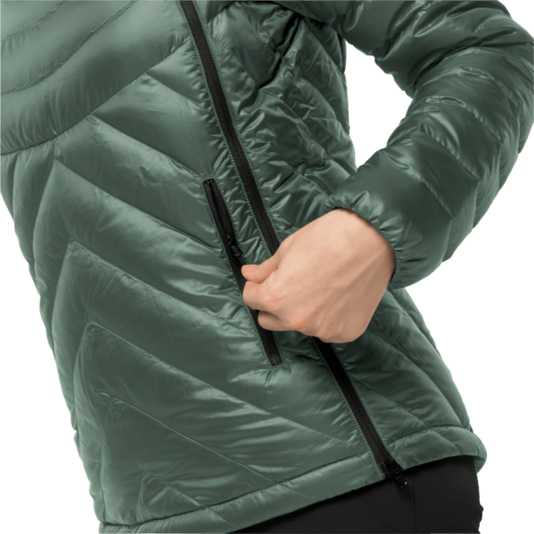 Brand Jack Wolfskin Athletic Down Jacket Collections Hedge Green