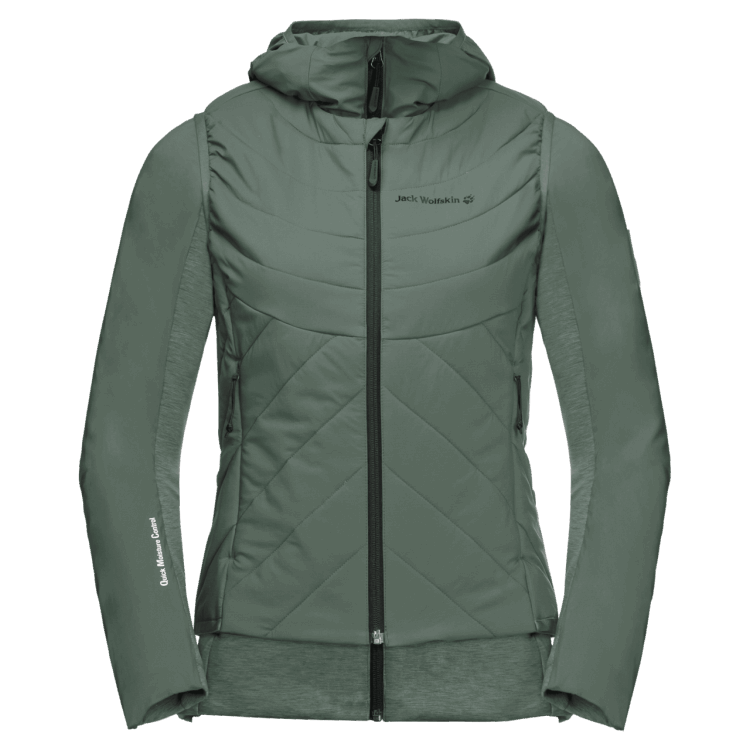 Hedge Green Brand Brand Jack Wolfskin Women's Athletic Mid 3In1
