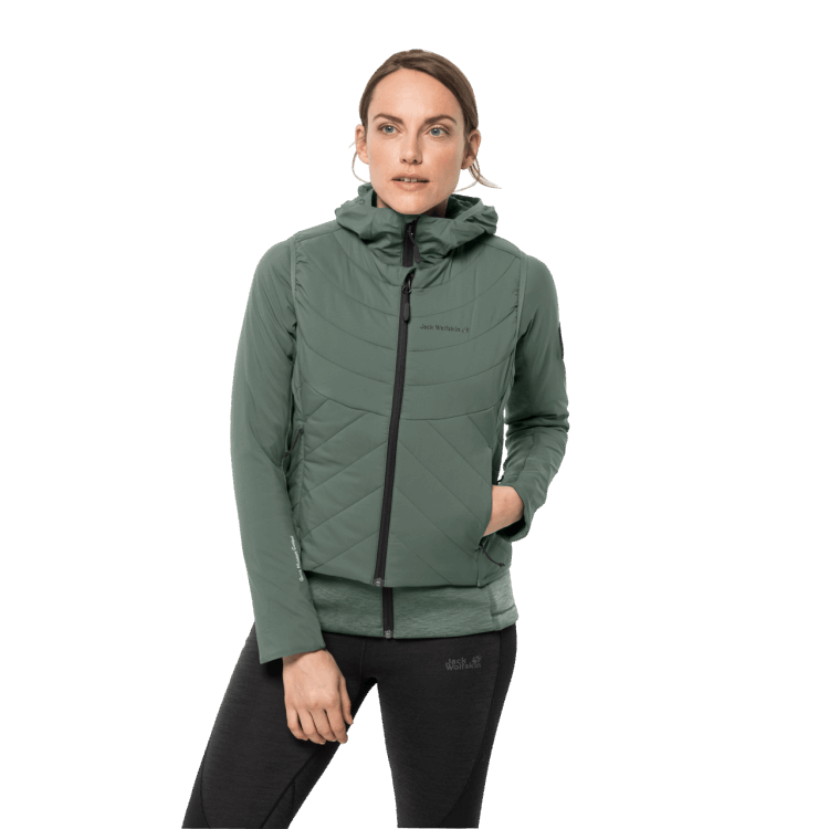 Hedge Green Brand Brand Jack Wolfskin Women's Athletic Mid 3In1