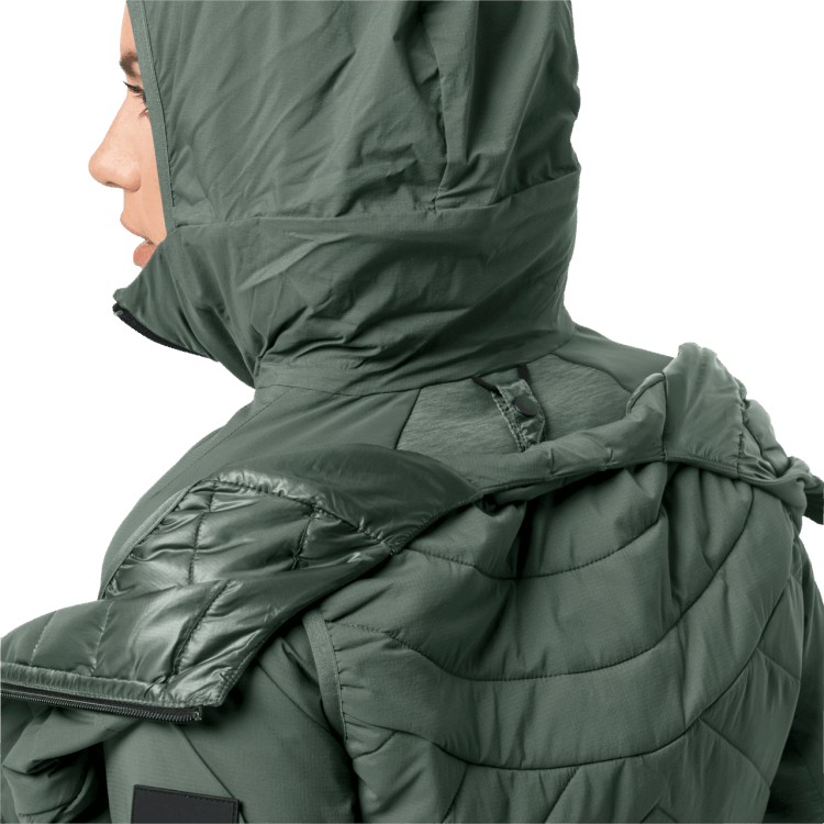 Hedge Green Brand Brand Jack Wolfskin Women's Athletic Mid 3In1