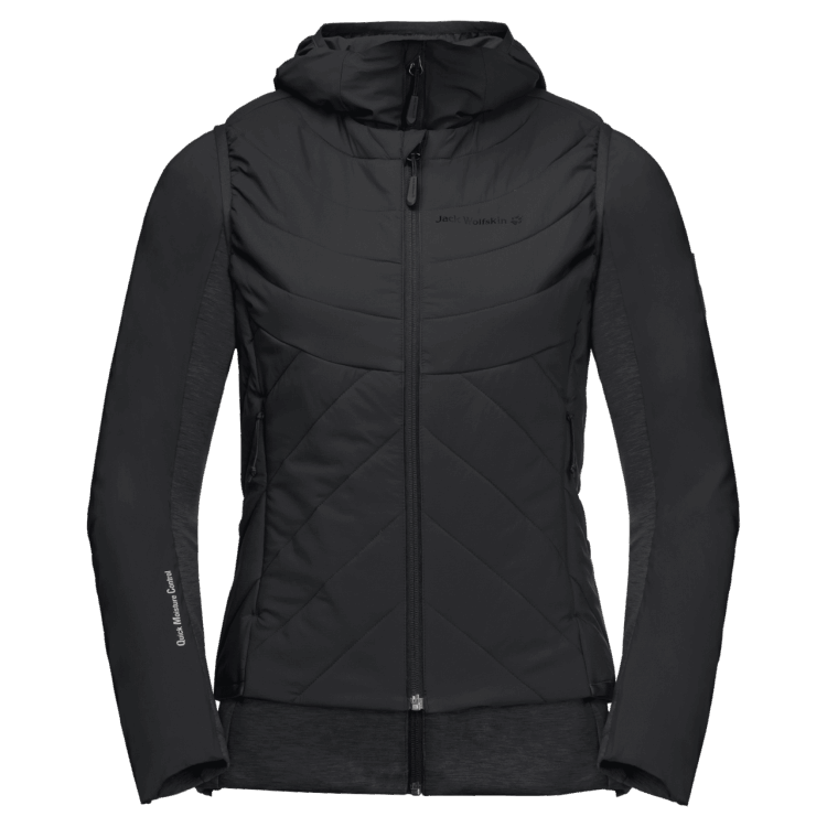 Black Brands Women's Athletic Mid 3In1 Brand Jack Wolfskin